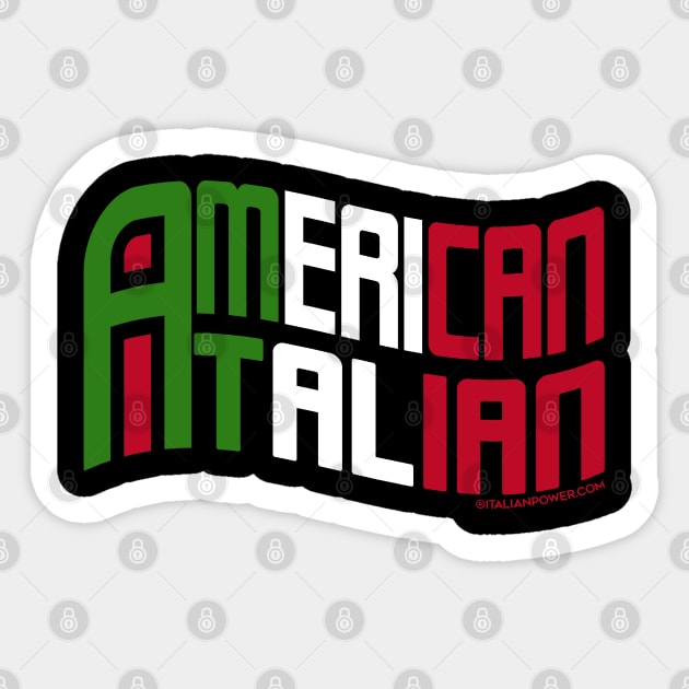 American Italian Flag Sticker by ItalianPowerStore